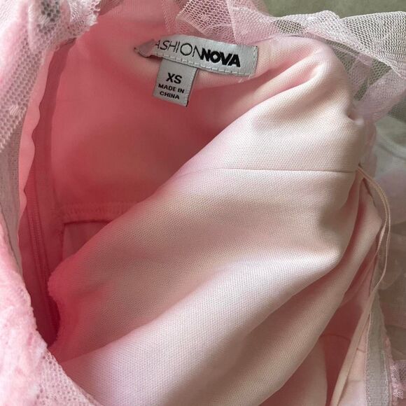 Fun & Flirty Pink tiered tool maxi dress with halter tie - Picture 5 of 6